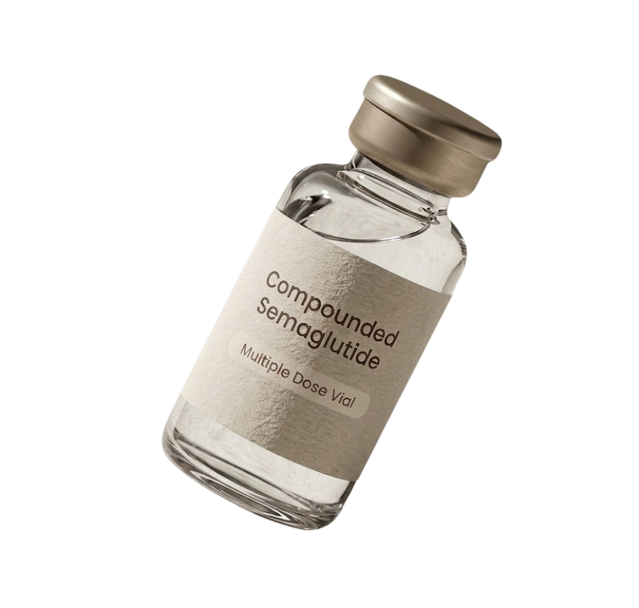 Compounded semaglutide vial